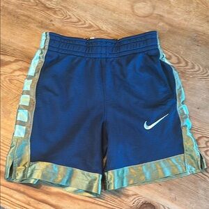 Nike Kids Navy and Teal Shorts YS